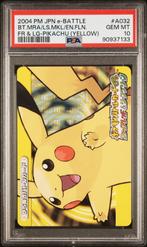 Pokemon Pikachu Japanse FireRed & LeafGreen e-Battle PSA 10, Ophalen of Verzenden, Nieuw, Losse kaart