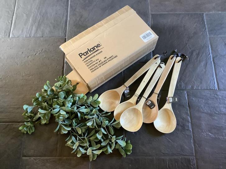 Nieuw partij van 11 houten decoratie lepels Parlane, Huis en Inrichting, Woonaccessoires | Overige, Nieuw, Ophalen of Verzenden