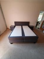Boxspring 160x200 met nachtkastjes bezorgen mogelijk, Ophalen, Gebruikt, Tweepersoons, 200 cm