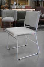 4 leuke eetkamerstoelen tuinstoel Norman Jess stof naturel, Ophalen, Zo goed als nieuw, Metaal, Vier
