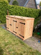 Nieuwe Kliko-ombouw / Containerombouw, Tuin en Terras, Ophalen, Nieuw, Hout, Containerberging