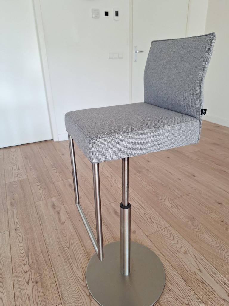 Design barkruk, Ophalen, Zo goed als nieuw, 2 krukken, Metaal