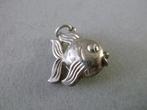 Oude bedel zilver 'Puffed' Vis Aquarium Cartoon, Sieraden, Tassen en Uiterlijk, Antieke sieraden, Verzenden, Zilver, Hanger