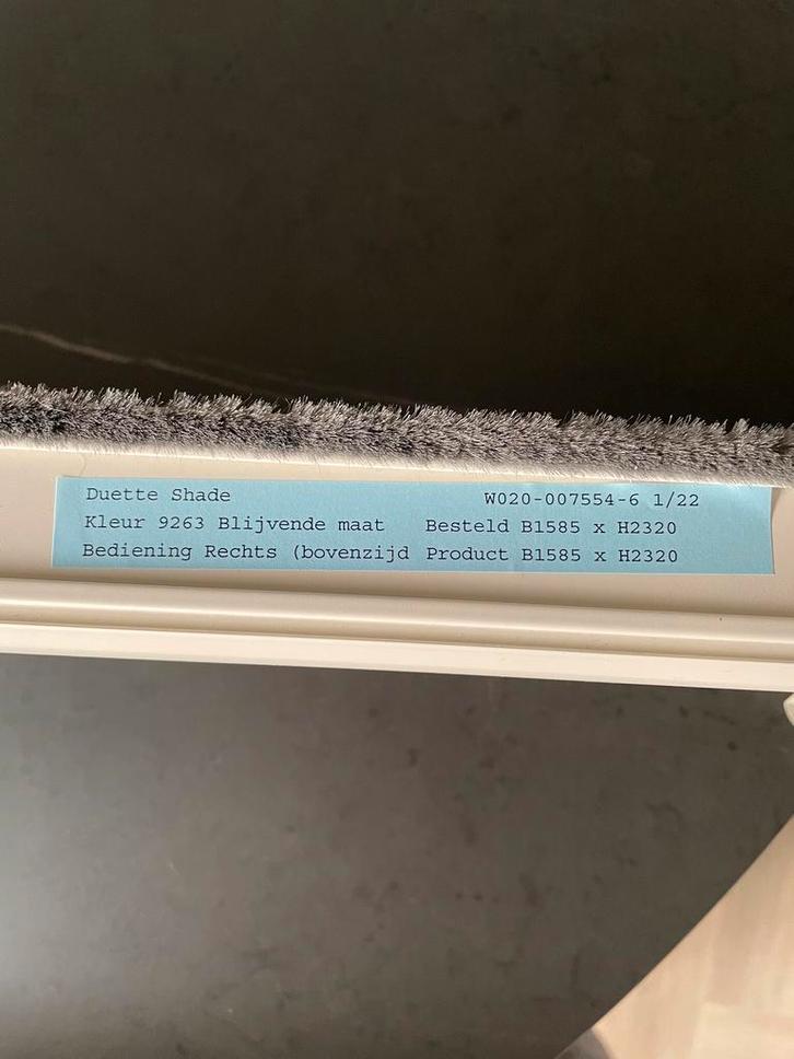 Luxaflex duette Shade, Huis en Inrichting, Stoffering | Gordijnen en Lamellen, Gebruikt, 200 cm of meer, 150 tot 200 cm, Beige