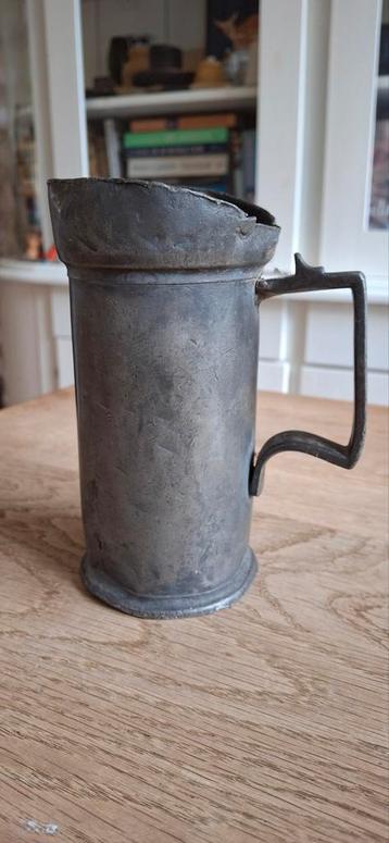 3 Antieke Tinnen Maatbekers beschikbaar voor biedingen