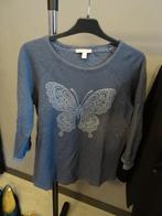 Sweatshirt, blauw met vlinder, Esprit, maat L, Maat 38/40 (M), Blauw, Ophalen of Verzenden, Gedragen