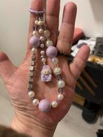 Labubu Ketting met Phone Chain Set - Handgemaakt, Sieraden, Tassen en Uiterlijk, Ringen, Kunststof, Paars, Nieuw, Ophalen of Verzenden