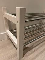 Ikea Tjusig schoenenrek - Wit/RVS, Huis en Inrichting, Kasten | Schoenenrekken, Ophalen, Gebruikt