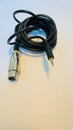 XLR naar 3,5mm TRS (stereo jack) kabel., Ophalen of Verzenden, Zo goed als nieuw