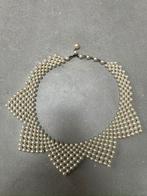 VINTAGE JAREN 50 PAREL CHOKER KETTING COLLIER KRAAG, Sieraden, Tassen en Uiterlijk, Kettingen, Overige materialen, Verstelbaar