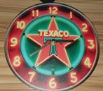 Texaco Klok - Mancave, Bar, Garage, Huis en Inrichting, Woonaccessoires | Klokken, Ophalen of Verzenden, Nieuw