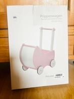 Poppenwagen hout roze wit Prénatal nieuw in doos, Kinderen en Baby's, Speelgoed | Houten speelgoed, Ophalen of Verzenden, Nieuw