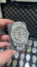 Rolex moissanite horloge, Verzenden, Nieuw, Staal, Rolex