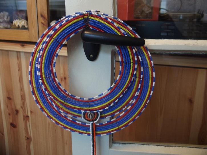 Masai hals versieringen set van 3, Antiek en Kunst, Kunst | Niet-Westerse kunst, Ophalen of Verzenden