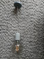 Hanglamp beton + grote spaarlamp izgs industrieel mega bulb, Huis en Inrichting, Lampen | Hanglampen, Ophalen of Verzenden, Gebruikt