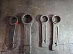 4x Ringslagsleutel 2x 36mm 41mm en 50mm Gedore en ISS, Ophalen of Verzenden, Gebruikt