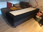 GRATIS 1 persoons Boxspring met matras, Ophalen, Eenpersoons, Blauw, Zo goed als nieuw