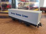 Trix Wagon - United States Lines, Ophalen of Verzenden, Gebruikt, Wagon, Trix