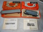 Märklin 4914 en 4921 lange lage boordwagon en olie transport, Wisselstroom, Wagon, Ophalen of Verzenden, Zo goed als nieuw