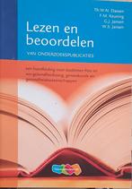 G.J: Jansen - Lezen en beoordelen van onderzoekspublicaties, Boeken, Overige niveaus, Nederlands, G.J: Jansen; W.S. Jansen; F.M: Keuning; Th.W.N. Dassen
