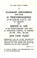 Vugt van Jan 's-Bosch 1937 Korvel/Tilburg, Ophalen of Verzenden