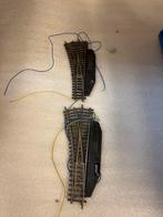 2x Marklin Wissel 2264/2261 Links, Overige merken, Gebruikt, Gelijkstroom of Wisselstroom, Rails