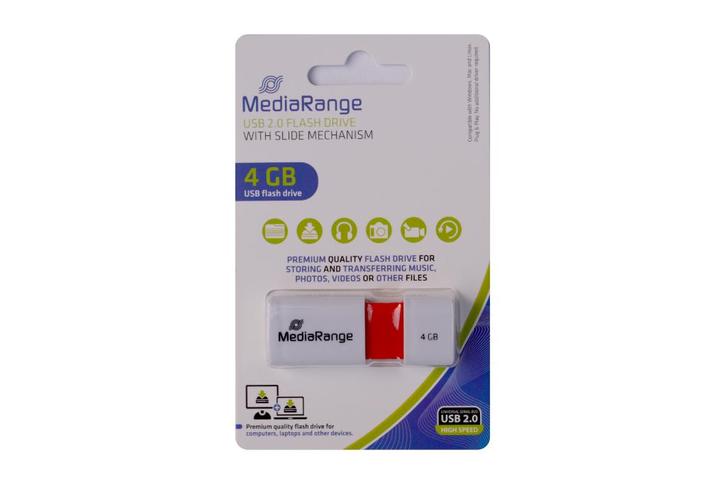 MediaRange 4GB usb stick MR970, Computers en Software, USB Sticks, Nieuw, 4 GB, Ophalen of Verzenden