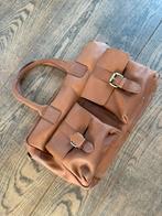 Tas Burkely (leer), Sieraden, Tassen en Uiterlijk, Tassen | Damestassen, Ophalen, Zo goed als nieuw, Bruin, Handtas