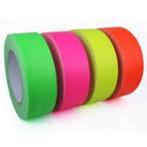 UV fluor tape Gaffa Blacklight Neon rose groen geel oranje, Nieuw, Ophalen of Verzenden, Licht, Kleur