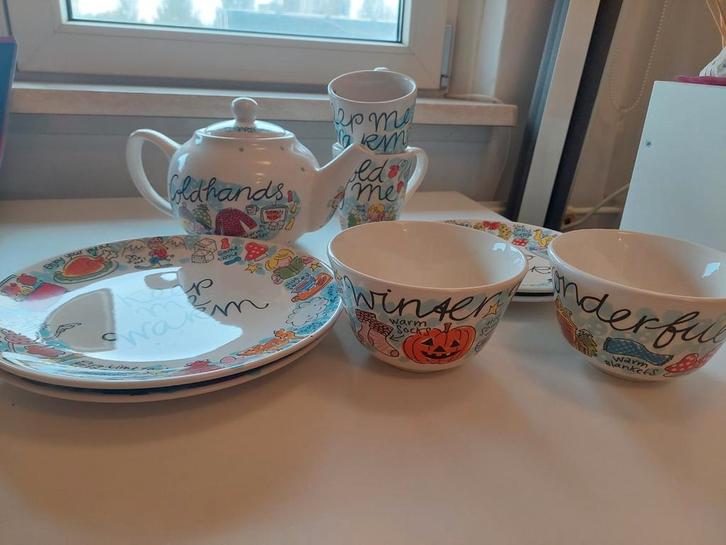 Blond Amsterdam Winter Set, Huis en Inrichting, Keuken | Servies, Bord(en), Blond Amsterdam, Aardewerk, Ophalen