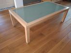 White Wash eiken salontafel met melkglas blad, Gebruikt, Ophalen