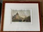 Nieuwe Lutherse Kerk Singel Amsterdam (1860), Antiek en Kunst, Kunst | Litho's en Zeefdrukken, Ophalen of Verzenden