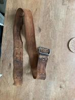 Oude leren riem, Kleding | Heren, Riemen en Ceinturen, Ophalen of Verzenden, Zo goed als nieuw, Bruin, 95 tot 105 cm