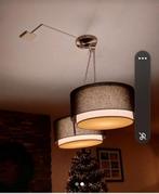 Plafondlamp met zwarte kap, Ophalen, Zo goed als nieuw, Metaal, Modern
