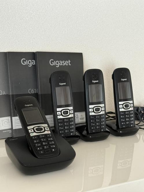 Siemens Gigaset vaste telefoon 4x compleet incl handleiding, Telecommunicatie, Vaste telefoons | Handsets en Draadloos, Zo goed als nieuw