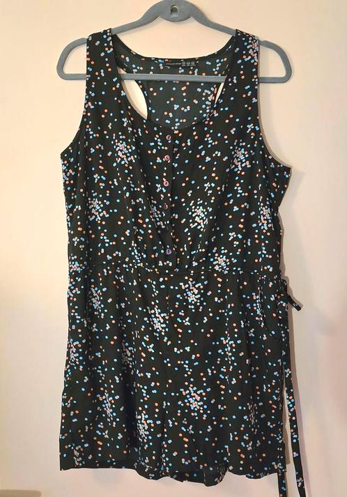 Zwarte Atmosphere Playsuit Maat 42, Kleding | Dames, Jumpsuits, Zo goed als nieuw, Maat 42/44 (L), Zwart, Verzenden