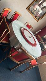 Complete set met stoelen, Huis en Inrichting, Ophalen, Gebruikt, Rechthoekig, 50 tot 100 cm