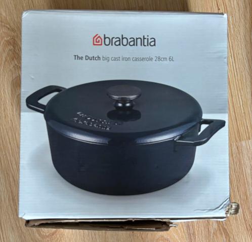 Brabantia The Dutch Oven XL Braadpan / Stoofpan 28cm, Huis en Inrichting, Keuken | Potten en Pannen, Nieuw, Koekenpan of Braadpan