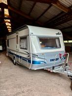 Fendt Saphir 470 TFB *fransbed *mover *luifel *fietsenrek, Caravans en Kamperen, Caravans, Frans bed, Particulier, Schokbreker