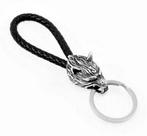 sleutelhanger, wolf, leer, leather, man, biker, rocker, Ophalen of Verzenden, Nieuw, Overige typen