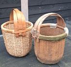 Oude antieke chinese rijstmanden,  chinese plukmand, bamboe, Ophalen, Rond, Riet