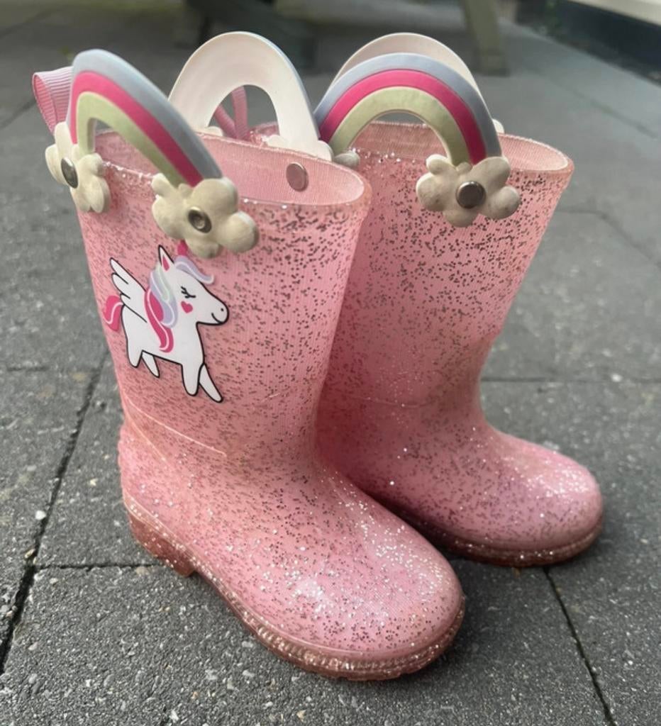 Leuke regenlaarsjes maat 22, Kinderen en Baby's, Kinderkleding | Schoenen en Sokken, Meisje, Ophalen of Verzenden, Laarzen, Zo goed als nieuw