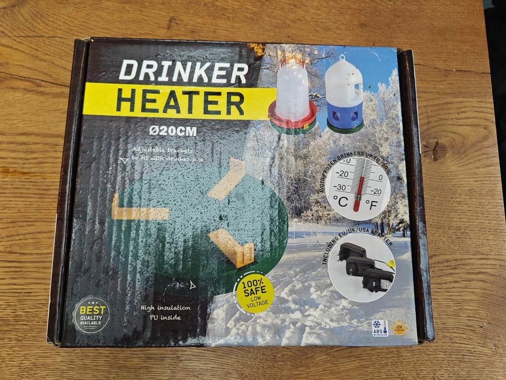 Drinker heater. Verwarmings plateau voor kippen drinkbak., Ophalen of Verzenden, Drinken en Voederen