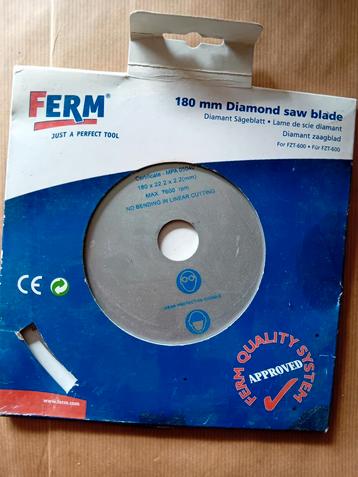 FERM Diamantzaagblad 180mm - Nieuw beschikbaar voor biedingen