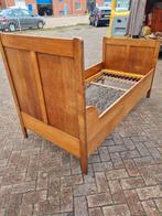 Mooi antiek bed Huizinga meubelen 90x190 cm met metalen bode, Ophalen, 85 tot 100 cm, Gebruikt, Matras