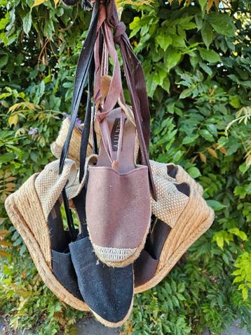 Vintage Espadrilles Sleehak - 3 Paar - Maat 37 beschikbaar voor biedingen