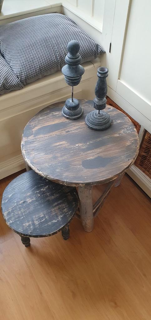 Vintage Tafeltjes - Set van 2, Antiek en Kunst, Antiek | Meubels | Tafels, Ophalen of Verzenden