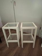 bijzettafel, Huis en Inrichting, Tafels | Bijzettafels, Minder dan 55 cm, Vierkant, Zo goed als nieuw, Hout