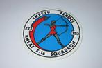 Sticker 323 Squadron RNLAF f-16 squadron, Verzenden, Luchtmacht, Nederland, Overige typen