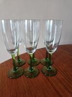 vintage groen luminarc flutes wijnglas, Antiek en Kunst, Antiek | Glas en Kristal, Ophalen